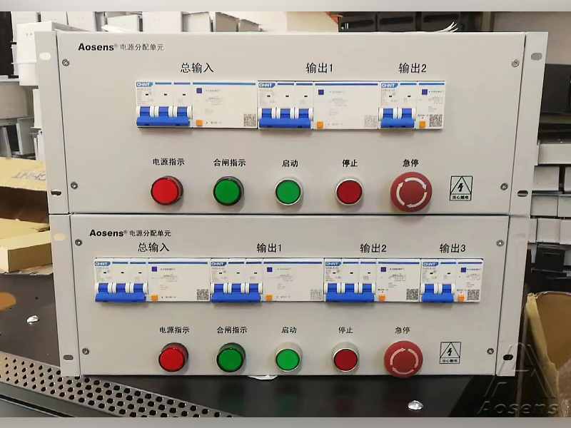4U 電信灰 三相380V正泰空開(kāi) 帶指示燈 急停開(kāi)關(guān)配電單元