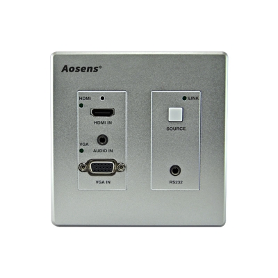AS-WP270HD 奧盛VGA HDMI延長(zhǎng)器投影機(jī)HDBaseT發(fā)射轉(zhuǎn)網(wǎng)線(xiàn)傳輸多媒體86面板